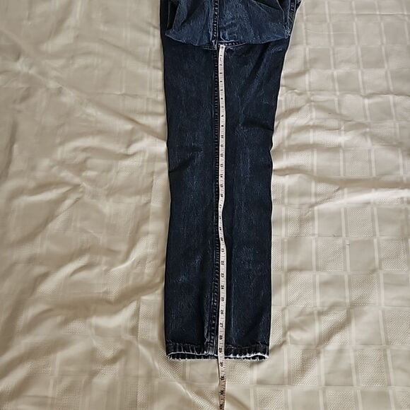 Van Heusen Men's Relaxed Fit Denim Jeans 30/30 Dark Blue Washed - Picture 15 of 16